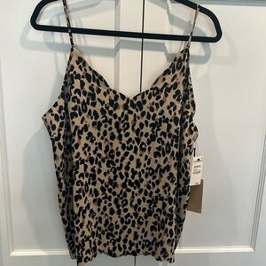 Halogen leopard print camisole